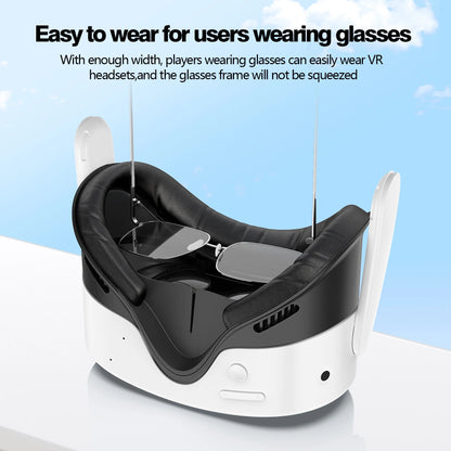3-in-1 PU Leather Face Mask Cover for Meta Quest 3S — Upgraded Facial Interface Replacement Pad