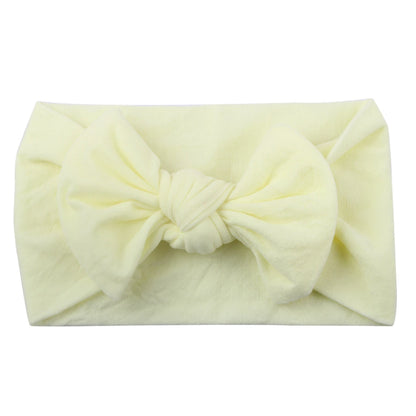 Baby Girls Rabbit Ear Bow Headband – Soft Knot Hairband for Newborns, Infants & Toddlers Photo Props