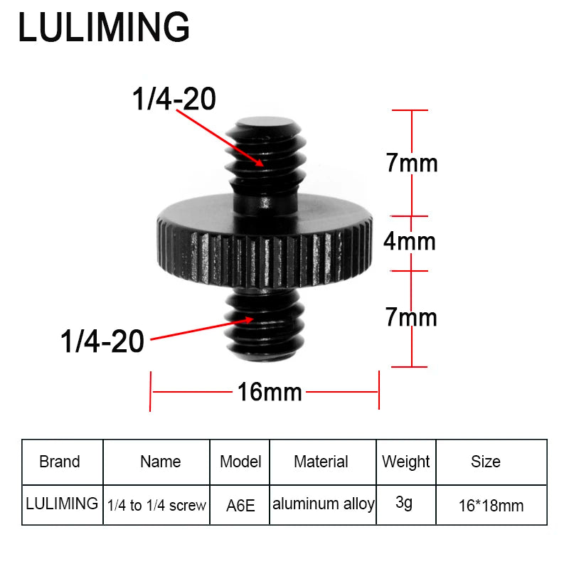 1/4 to 3/8 Inch Camera Screw Adapter - 5/8-27 Microphone Thread Converter for Tripod Ball Head Photography Accessories