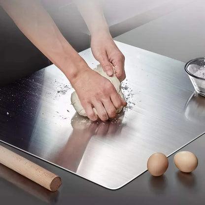 Stainless Steel Double-Sided Cutting Board – Easy Clean Kitchen Chopping Board for Vegetables, Meat & Food Prep, Durable & Versatile Kitchen Tool