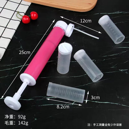 Cake Coloring Tools - Manual Airbrush for Baking Decoration, Cupcakes, Desserts, and Mousse - Kitchen Pastry Spray Gun and Sandblasting Accessories