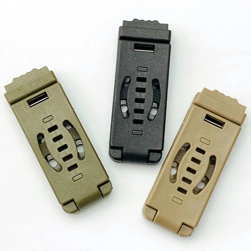 KYDEX Scabbard Waist Clip Knife Sheath - Utility EDC Holster with Belt Buckle for Camping & Mag Pouches