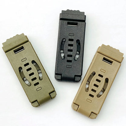 KYDEX Scabbard Waist Clip Knife Sheath - Utility EDC Holster with Belt Buckle for Camping & Mag Pouches