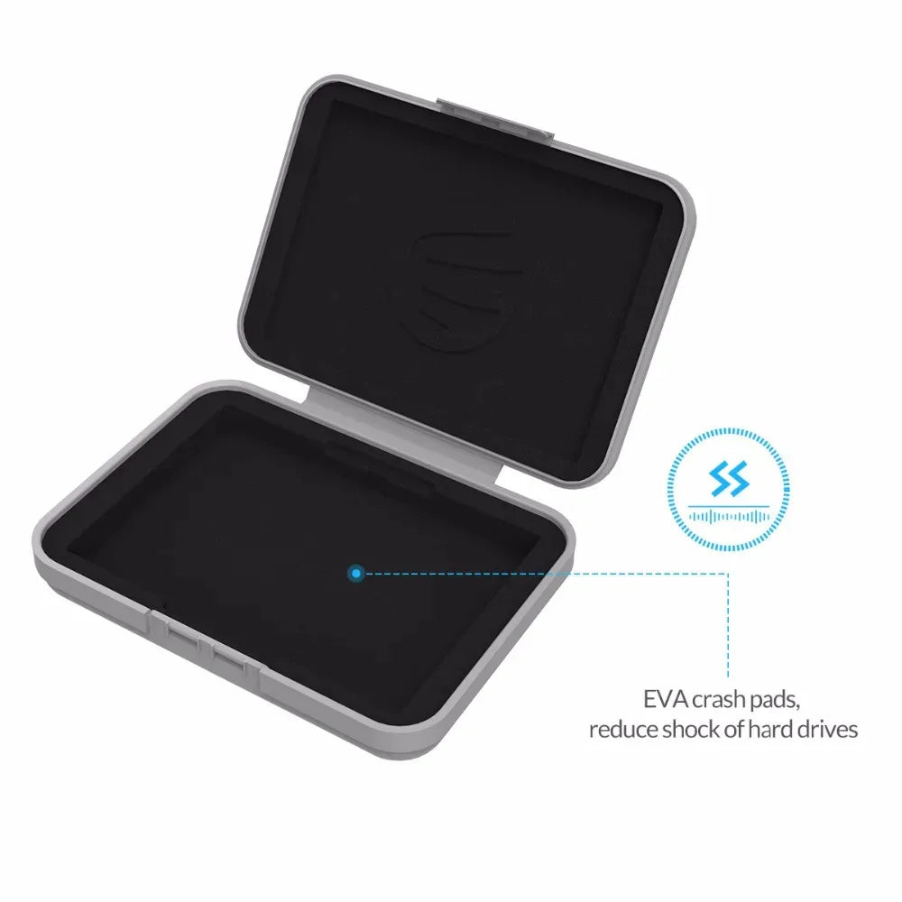 ORICO 3.5" HDD Protective Case – Dustproof & Waterproof SATA Storage Box, Portable Hard Drive Caddy Cover