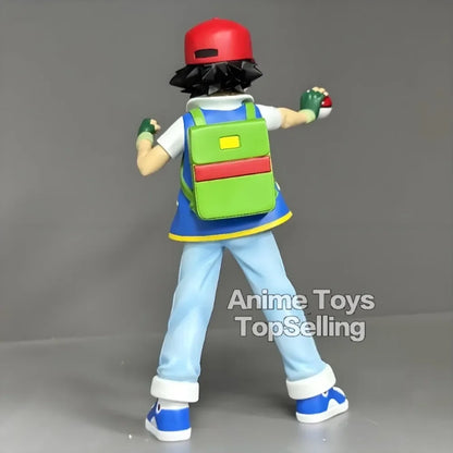13cm Anime Pokemon Ash Ketchum Figure — PVC Action Toy for Kids, Collectible Gift Model