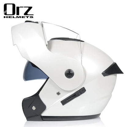 Dual Lens Full Face Motorcycle Helmet - Racing Downhill Motorbike Protective Safety Helmet Gear