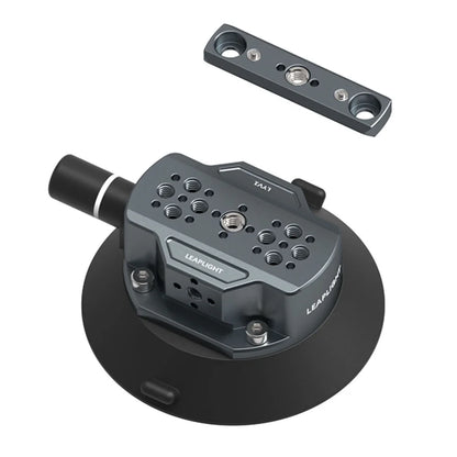 Hand Pump Suction Cup Camera Mount – 360° Adjustable Holder with NATO Clamp for GoPro, Insta360, DSLR & Action Cameras (1/4" & 3/8")