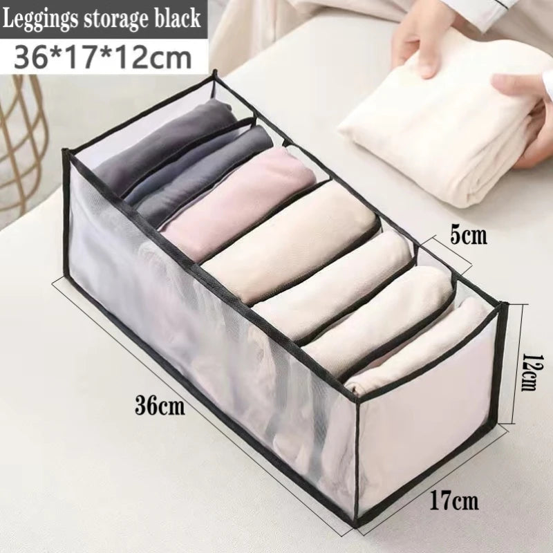 Organizer Storage Boxes for Panties & Socks – Wardrobe Divider for Pants, Underwear, Bras, Jeans & Clothes