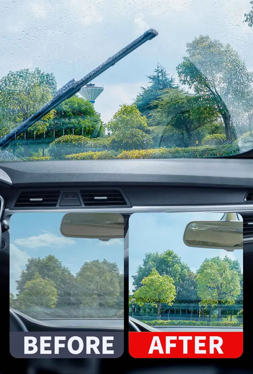 Car Glass Oil Film Remover Paste — Clear Vision Windshield Coating Cleaner