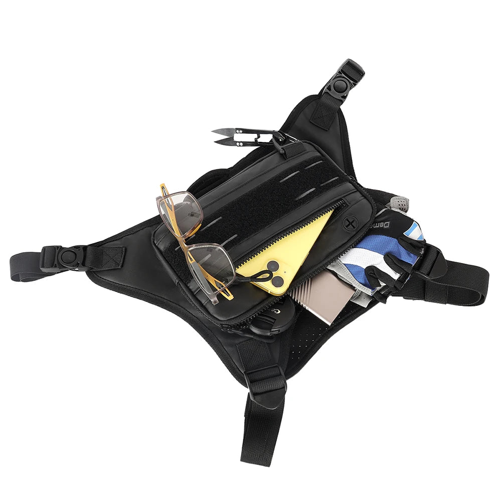 Sports Chest Bag – Lightweight Waterproof Running Vest with Pocket, Phone Holder & Large Capacity Tactical Front Pack