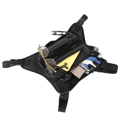 Sports Chest Bag – Lightweight Waterproof Running Vest with Pocket, Phone Holder & Large Capacity Tactical Front Pack