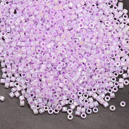 1000Pcs 1.6x1.3mm Japan Glass Seed Beads 11/0 – Cylindrical Loose Beads for DIY Statement Jewelry Making (5g Pack)
