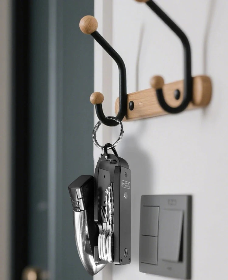 Key Organizer with Apple Find My — Built-In AirTag Holder, Holds 2–6 Keys, Car Keychain GPS Tracker (iOS Only)