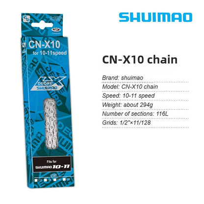 6-12 Speed Bicycle Chain – 10v/11v/12v MTB Mountain Bike Chain, 116/126L Original Bike Parts & Accessories