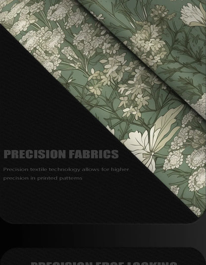 Green Vintage Flowers XL Gamer Mouse Pad – Large Non-Slip XXL Playmat for Home & Office Desk