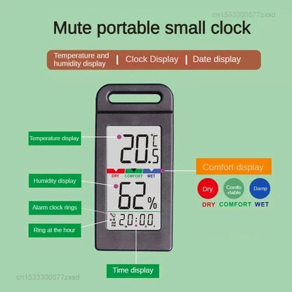 Mini LCD Thermometer & Hygrometer - Portable Temperature & Humidity Meter for Camping, Hiking, Vehicle & Indoor Use