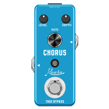Rowin Guitar Effects Pedal – Noise Gate, Delay, Chorus, Vibrato, Phaser, Flanger, Booster, EQ, Fuzz, Metal, Distortion, and Blues Drive