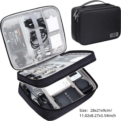 Portable Digital Storage Bag – Waterproof USB Cable Organizer Pouch for Electronics & Accessories