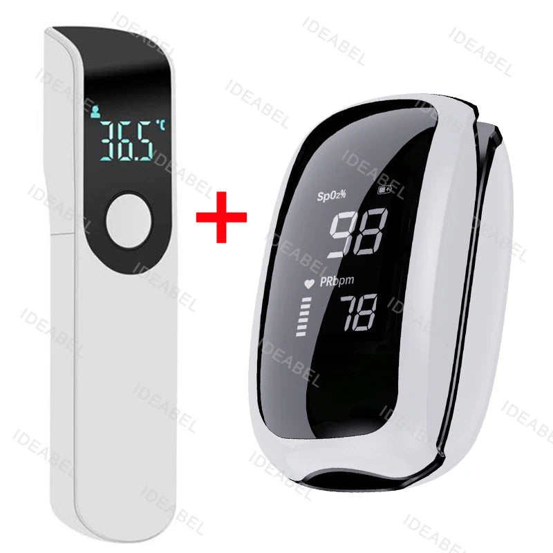 Rechargeable Digital Infrared Thermometer - Non-Contact Body Temperature Monitor for Adults and Infants with LCD Display