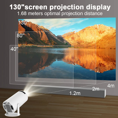 Transpeed 4K Projector with Android 11, Dual Wifi6, and BT5.0 - 200 ANSI Allwinner H713, 1080P HD 1280x720P, Portable Home and Outdoor Cinema Projector