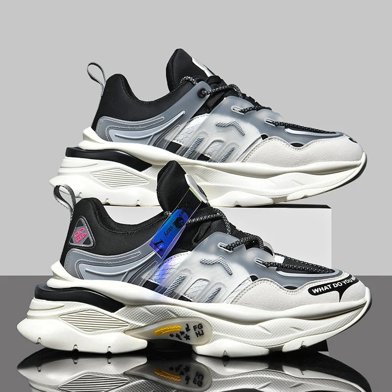 Men's Casual Sneakers - Breathable Lightweight Fashion Trainers for Running, Walking & Everyday Wear