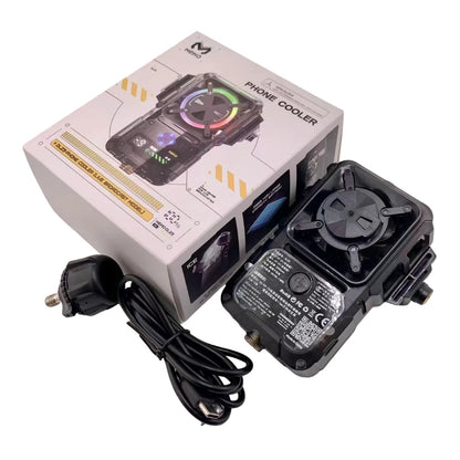 DL23 Semiconductor Phone Cooler - 2000mAh Temperature-Controlled Smartphone Cooler with Digital Display & Dual Mount Holes