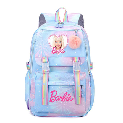 New Barbie Kids School Backpack – Canvas Travel & Laptop Bag for Boys, Girls & Teenagers