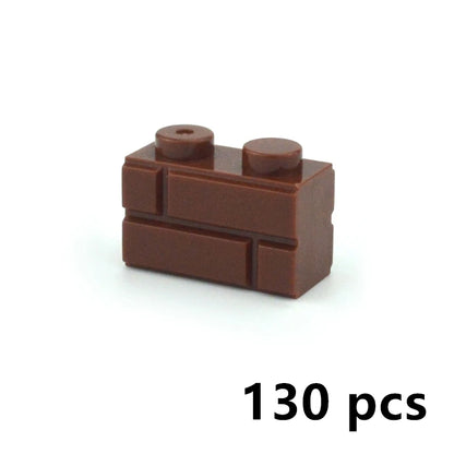 DIY Building Block Wall Figures Bricks - 1x2, 1x3 & 1x4 Small Construction Bricks for Creative Building & Educational Play