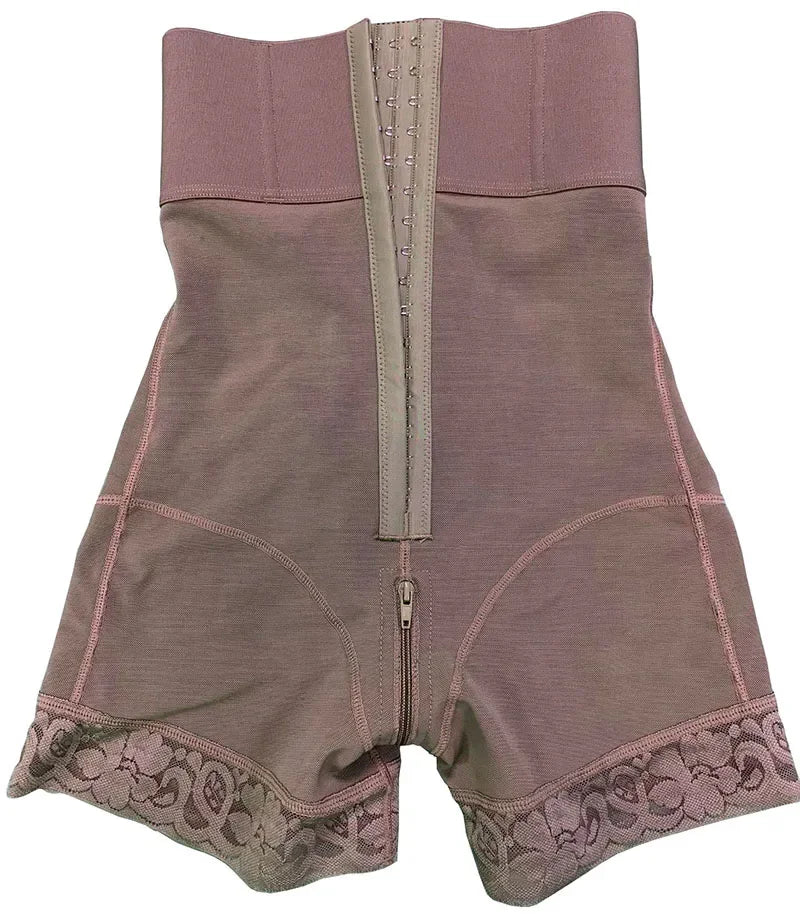 AfruliA Purple BBL Shorts – Colombian Fajas Shapewear Waist Trainer Corset Body Shaper Control Panties Lifter