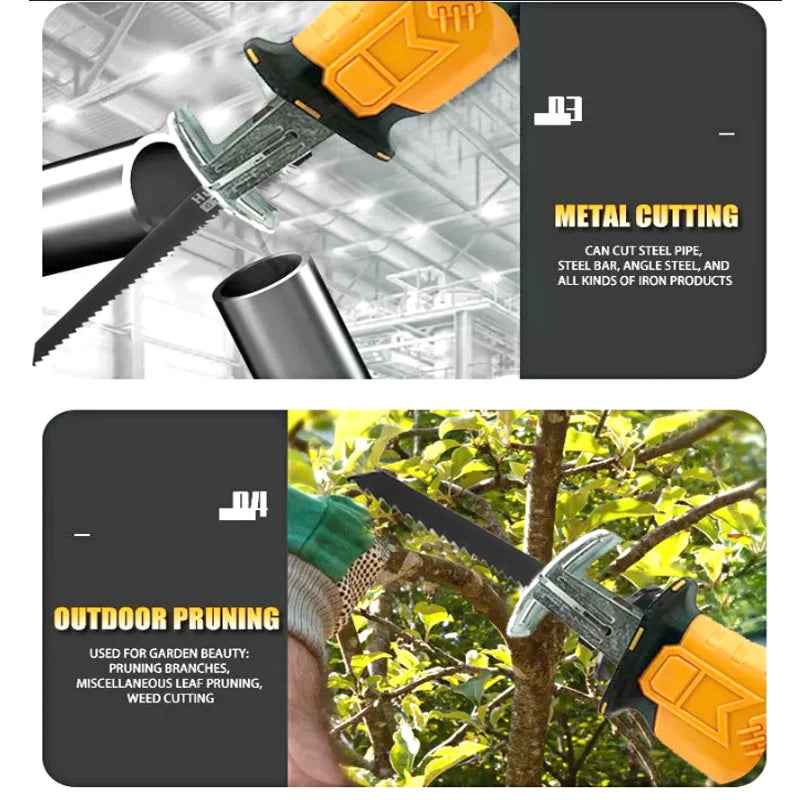 Electric Goddess Cordless Reciprocating Saw – Multi-Functional Metal & Garden Tree Cutting Power Tool for DeWalt 20V Batteries