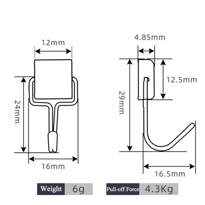 50PCS Strong Magnetic Hooks — Multi-Purpose Home, Kitchen & Bathroom Storage Hangers
