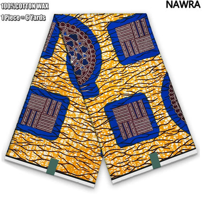 2026 African Real Wax Print Fabric - 100% Cotton Ghana Style Soft Ankara Pagne