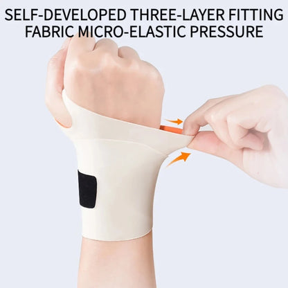 Adjustable Thin Compression Wrist Guard - Sprain Wrist Brace for Exercise Safety Support - Tendon Sheath Pain Relief for Men & Women