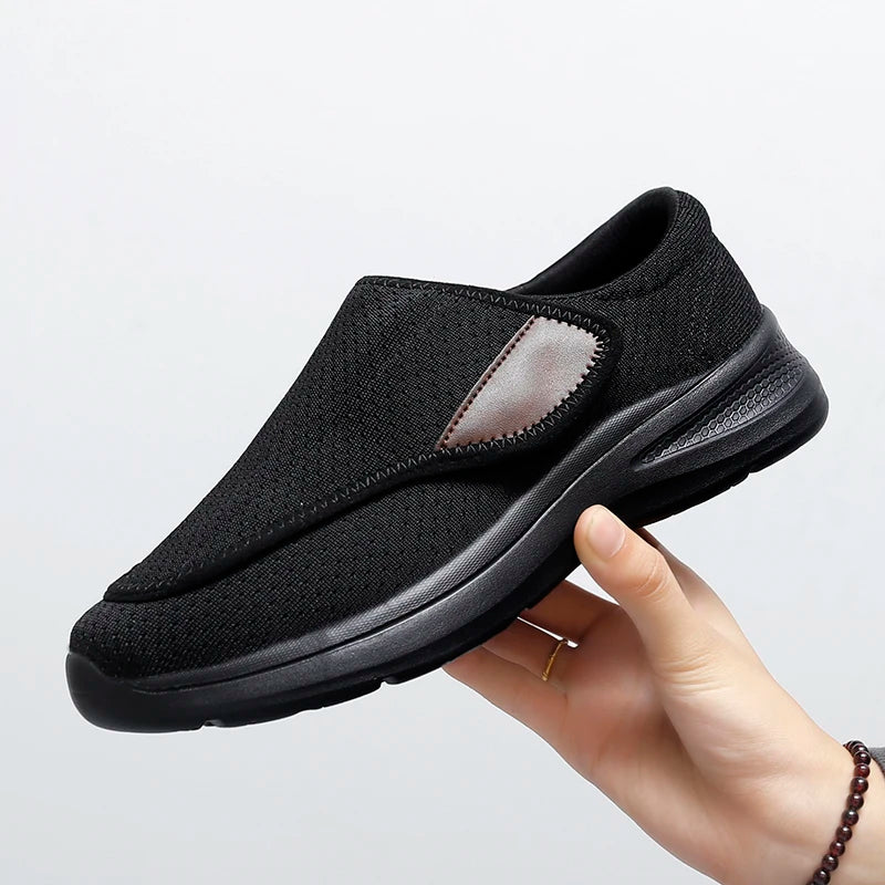 Orthopedic Wide Fit Women’s Sneakers – Soft Comfortable Diabetic Walking Shoes for Swollen Feet & Thumb Correction Support