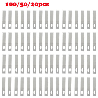 100/20pcs #4 Metal Scalpel Blades – DIY Engraving, Wood Carving & Sculpture Knife Replacement Cutting Tools