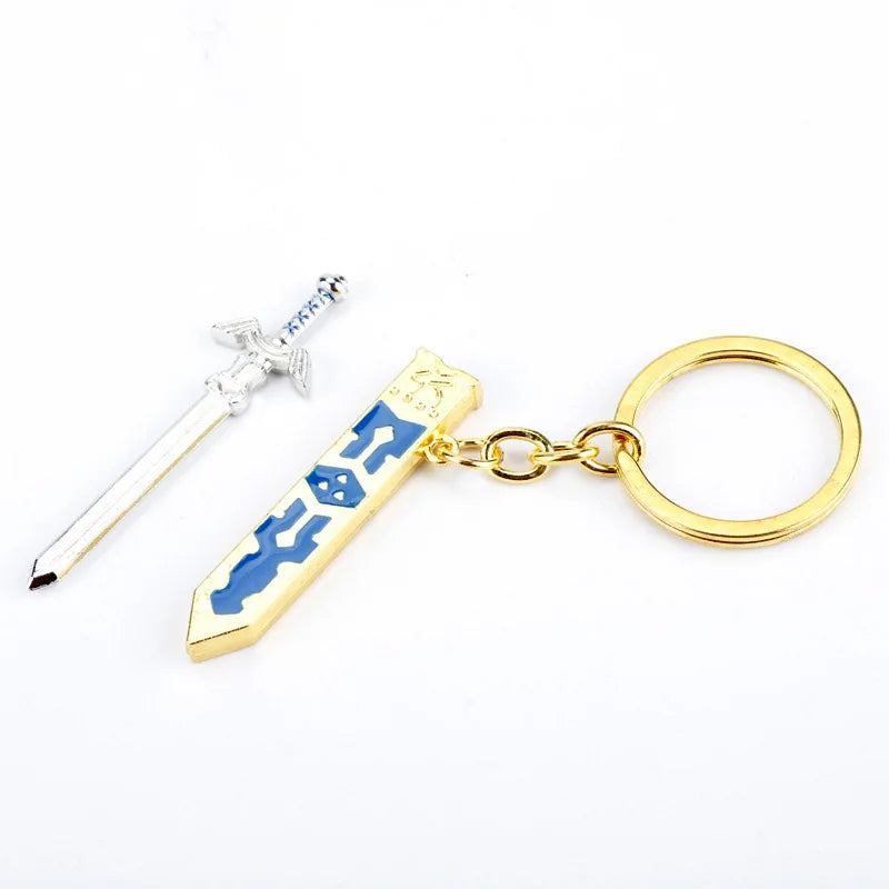 The Legend of Zelda Skyward Sword Necklace – Game Fan Keychain Pendant Jewelry for Men, Gaming Accessories & Collectors