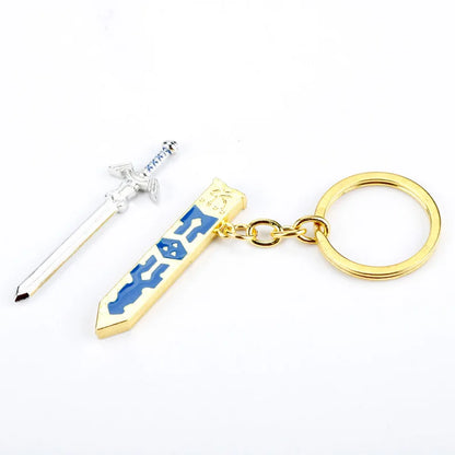 The Legend of Zelda Skyward Sword Necklace – Game Fan Keychain Pendant Jewelry for Men, Gaming Accessories & Collectors