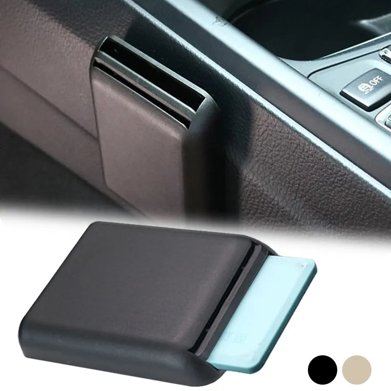 Multifunction Car Organizer - Auto Seat Crevice Storage Box with Card Ticket Bracket Stand, Universal Interior Accessories (6.8x8.5cm)