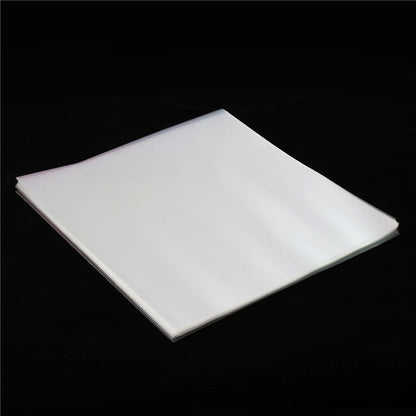 50PCS OPP Gel Recording Protective Sleeves – Self-Adhesive Vinyl Record Bags for Turntable, 32.3cm x 32cm