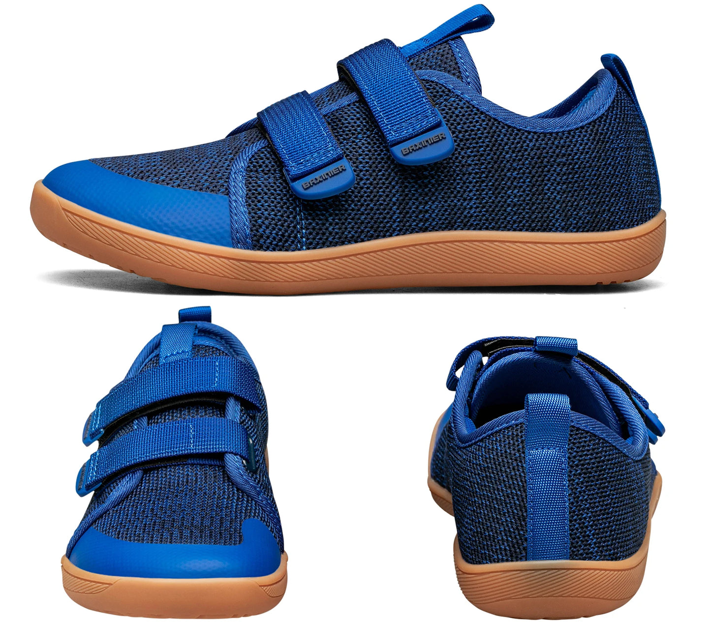 Kids Barefoot Sneakers – Breathable Wide Toe Knitted Mesh Shoes for Boys & Girls, Non-Slip Fashion Walking Cross Trainers