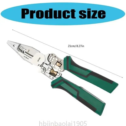 E74E 8-in-1 Wire Strippers - Electrical Measurement, Cutting & Wire Pulling Pliers
