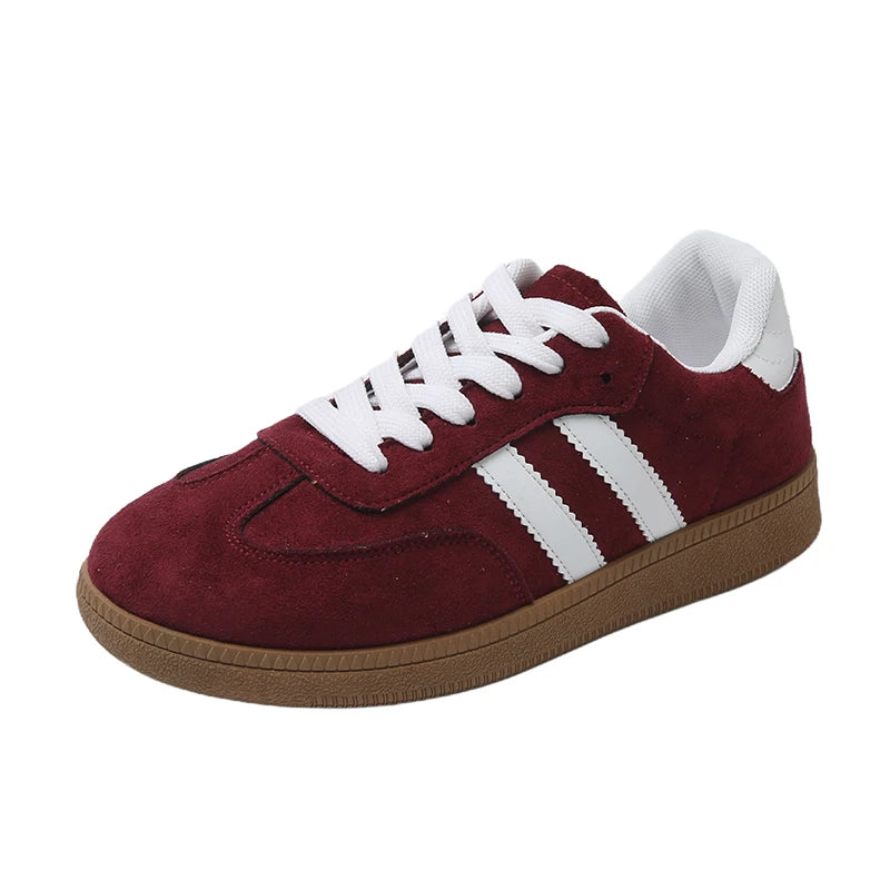 Women’s Casual Lace-Up Shoes | Lightweight Anti-Slip Flat Sneakers for Outdoor Walking
