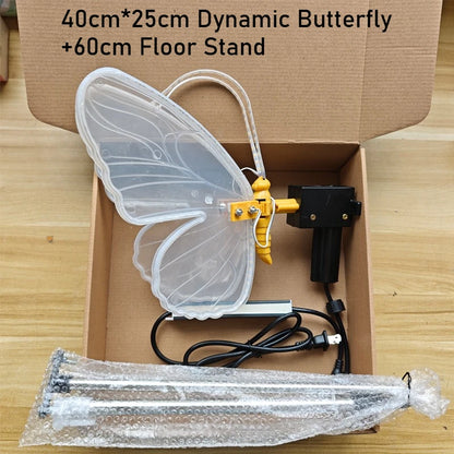 Giant LED Butterfly Decoration - Moving Simulated Insect Light for Outdoor Parties & Holidays