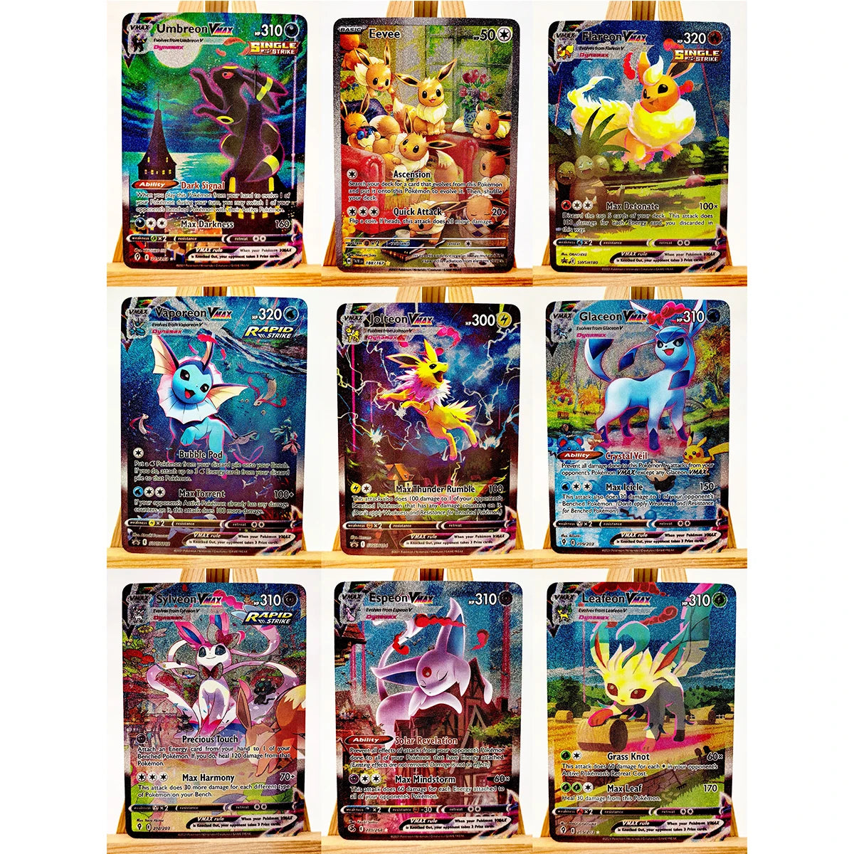 Umbreon, Eevee, Sylveon, Leafeon & Glaceon Anime Toys – Collectible Game Cards & Hobby Figures for Fans & Collectors