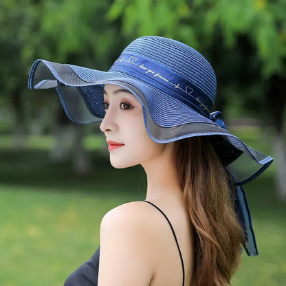 Women’s Summer Beach Straw Hat – Style Large Brim Sun Protection Hat for Vacation & Outdoor Fashion