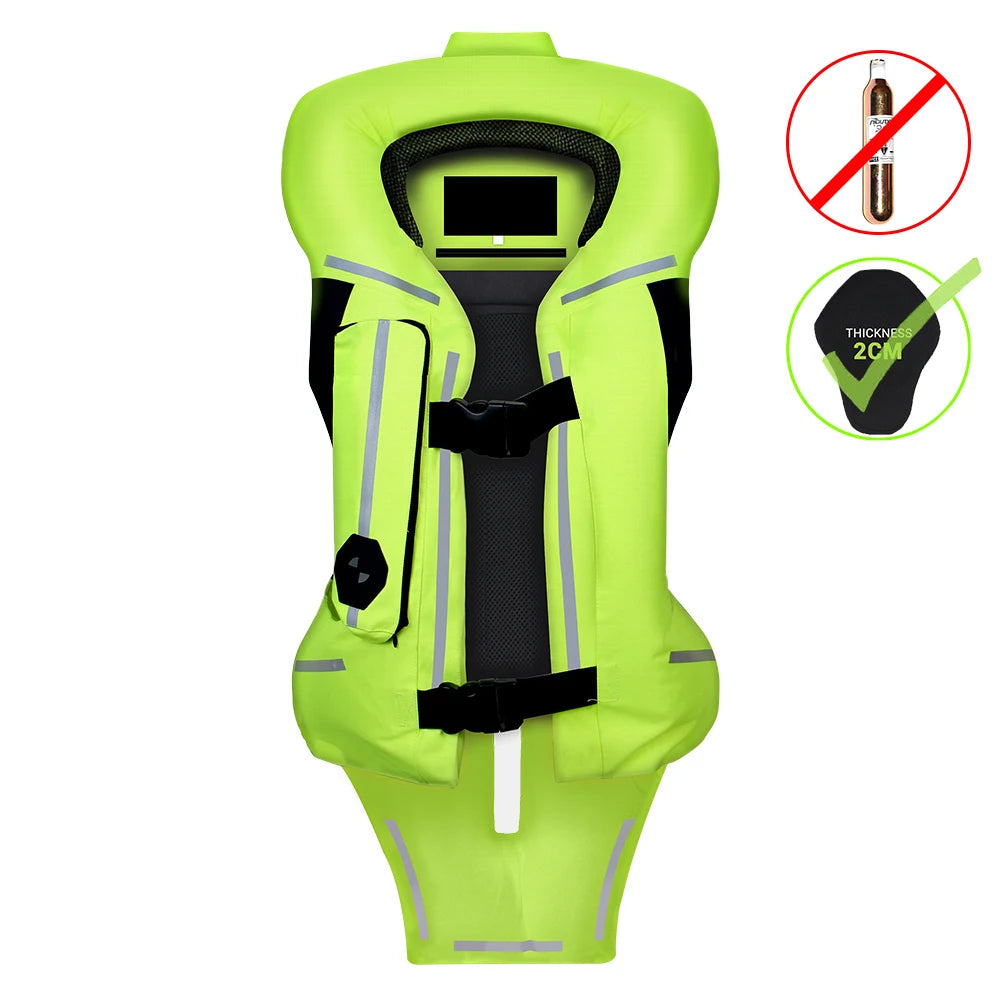 Motorcycle Airbag Vest for Men – Reflective Life Jacket, Protective Moto Vest for Motocross, S-3XL Size
