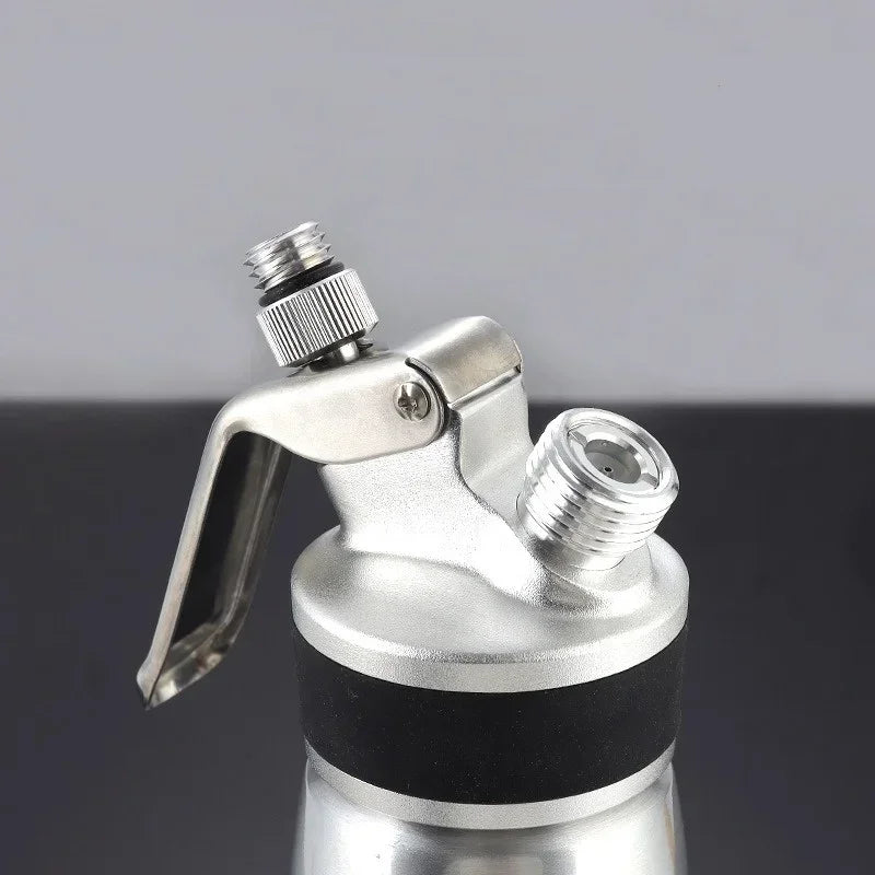 JUSTINLAU Stainless Steel Whipped Cream Dispenser - Cake Piping Siphon Bottle for Desserts & Cream