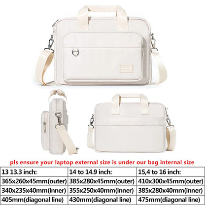 Universal Laptop Shoulder Bag for Men and Women - Fits 13, 14, 15.6 Inch Models Including MacBook Air/Pro and Surface - Compatible with Acer, ASUS, Toshiba