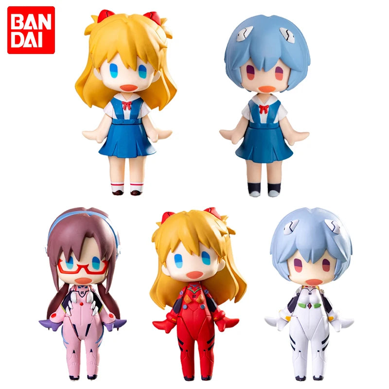 Evangelion Anime Figure Set – Ayanami Rei, Asuka & Shinji Collectible Figurines for Car Decoration & Kids Gift