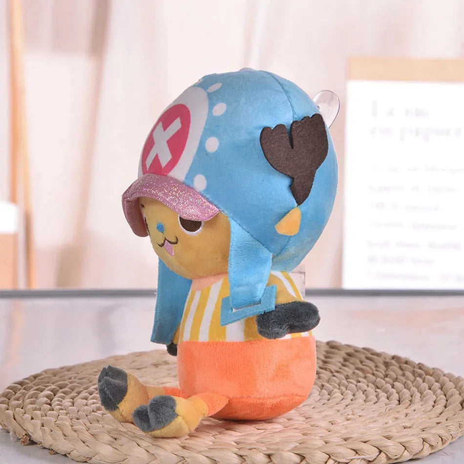 Japanese Anime One Piece Plush Toys — 25cm Luffy, Chopper, Ace & Roronoa Zoro Stuffed Dolls, Cute Cartoon Figure Kids Christmas Gift